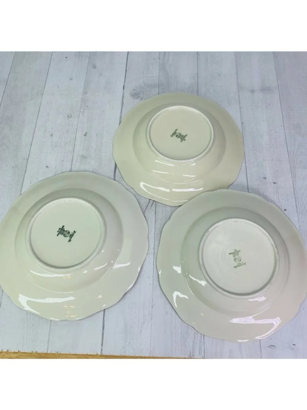 Hutschenreuther Selb WEIMAR Bavaria Germany Gold Large Rim Soup Pasta Bowl Set 6